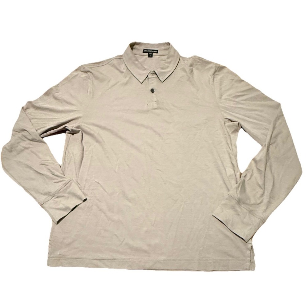 James Perse Los Angeles Slub Jersey Long Sleeve Henley Shirt Men's 1 Small